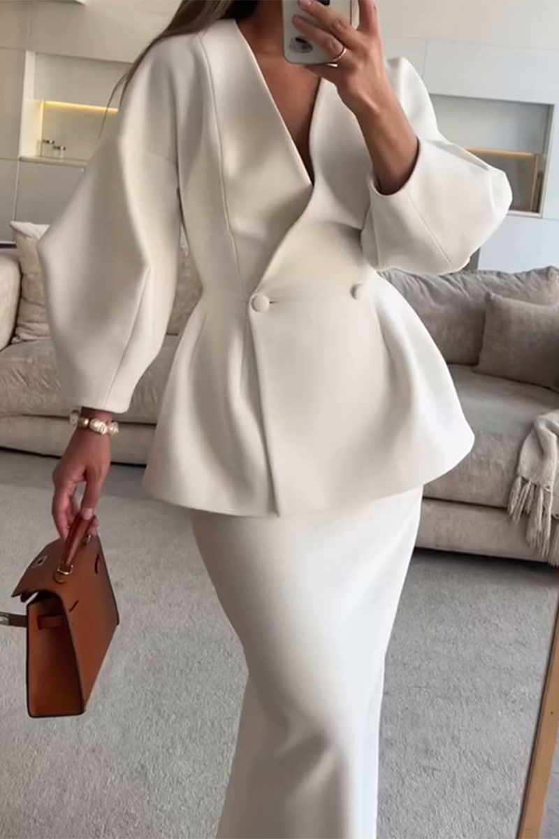 CALINA – ELEGANCKI ZESTAW Z DŁUGIM RĘKAWEM Z DEKOLTEM W SERCIE