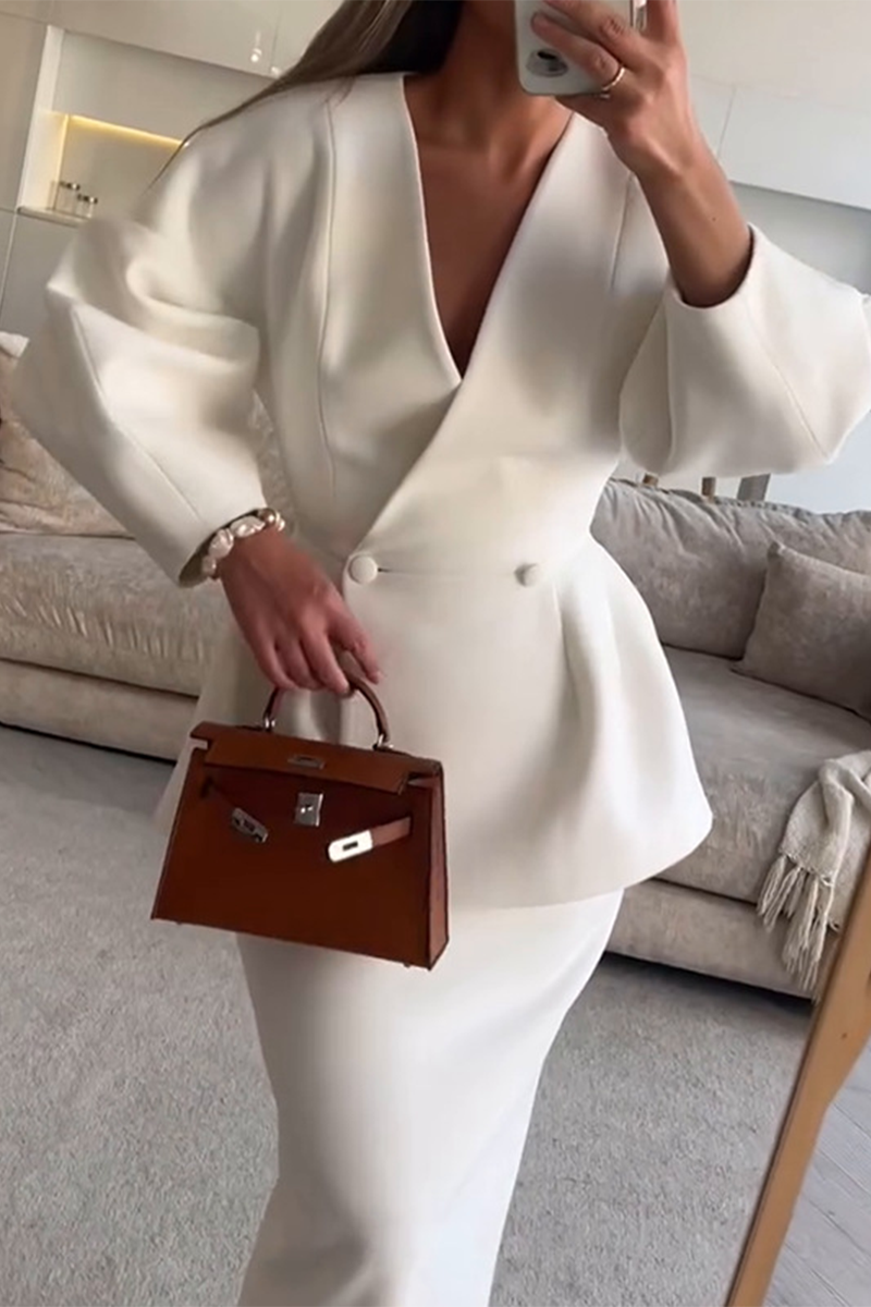 CALINA – ELEGANCKI ZESTAW Z DŁUGIM RĘKAWEM Z DEKOLTEM W SERCIE