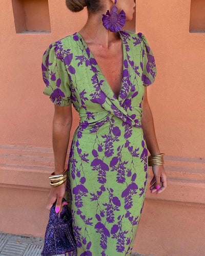 Irie – Elegancka Sukienka Kwiatowa